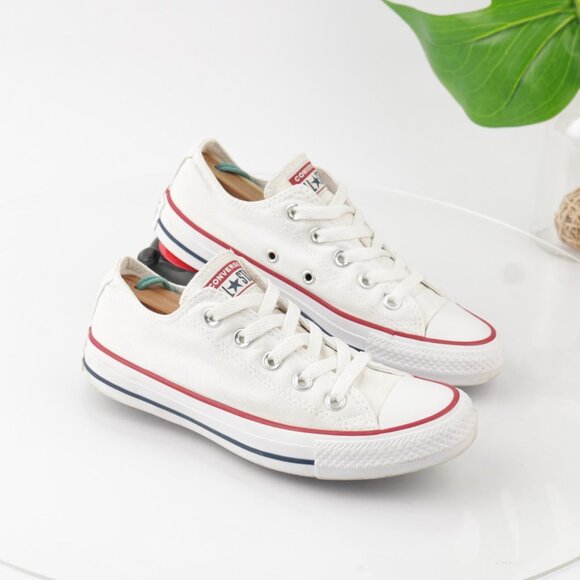 Converse Chuck Taylor Womens Sneakers Size 6 White Canvas Lace Up Shoes Low Top - Picture 15 of 15